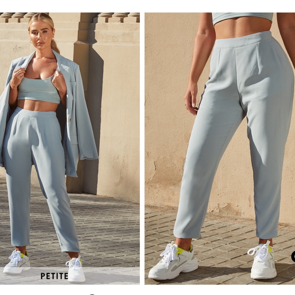 NWT Pretty Little Thing Mint Tailored Pants Petite